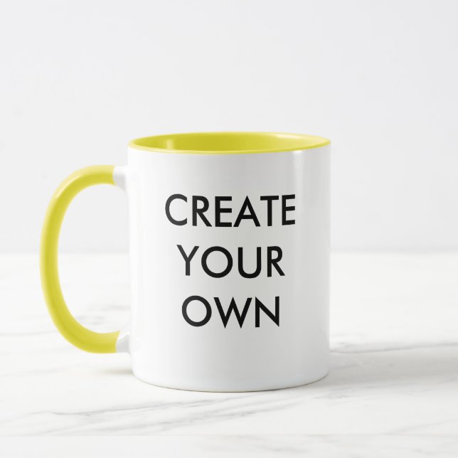 Create Your Own Customisable Combo Mug YELLOW (Left)