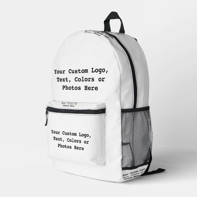 Create Your Own Customisable Personalised Backpack (Back Corner Right)