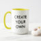 Create Your Own Customisable Two-Tone Mug YELLOW