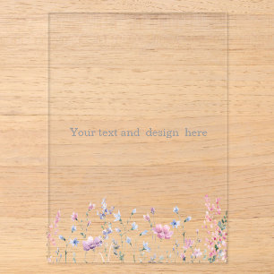 create your own customisable white acrylic invitations