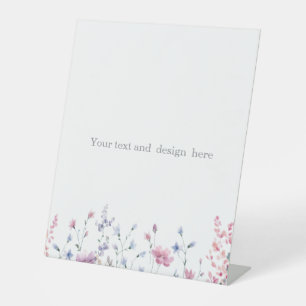 create your own customisable white pedestal sign