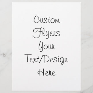 Create Your Own - Customise Blank Flyer