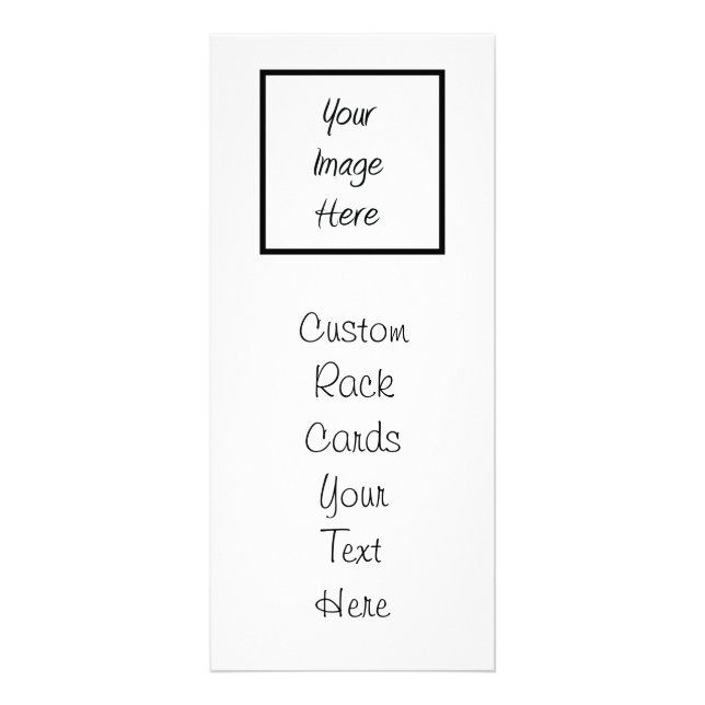 Create Your Own - Customise Blank Rack Card (Front)