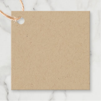 Create Your Own Customise Foil Square Favour Tags