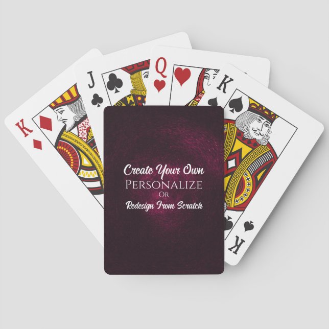 Create Your Own! Customise These Playing Cards (Back)