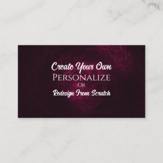 Create Your Own! Customise This Business Card