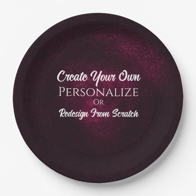 Create Your Own! Customise This Paper Plate (Front)