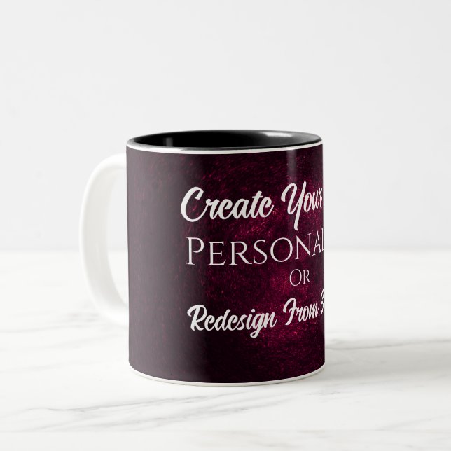 Create Your Own! Customise This Two-Tone Coffee Mug (Front Left)