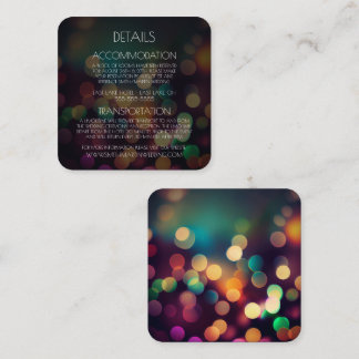 Create Your Own Customised Autumn Bokeh Enclosure Card