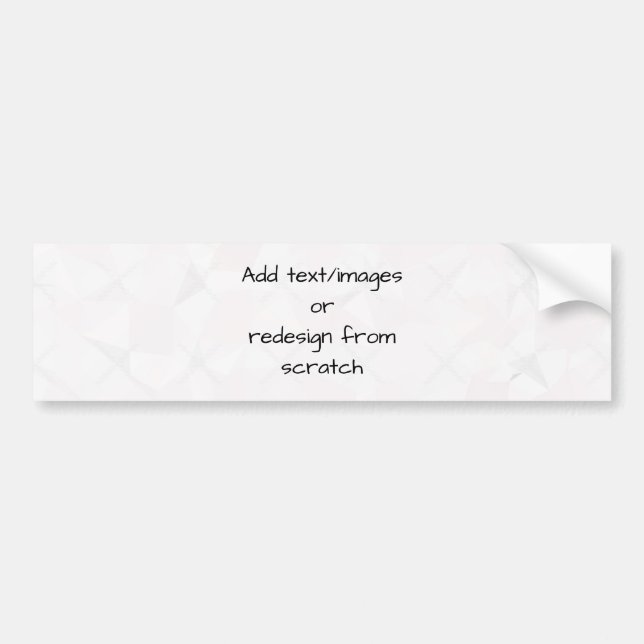 Create Your Own Customised Bumper Sticker (Front)