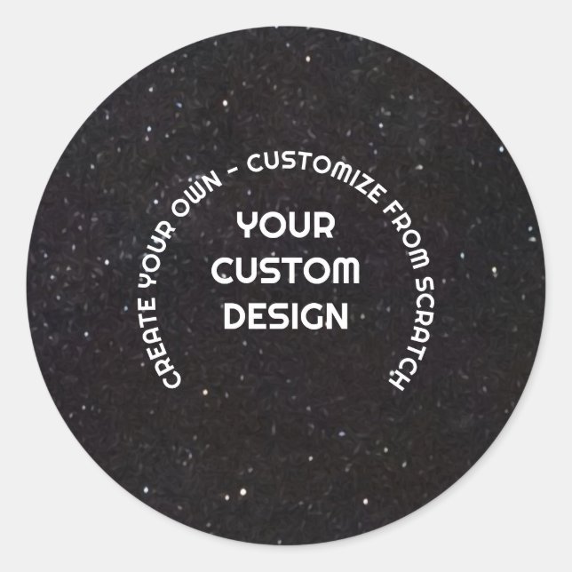 Create Your Own Customised Classic Round Sticker (Front)