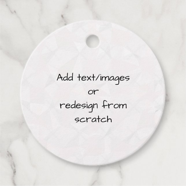 Create Your Own Customised Favour Tags (Front)