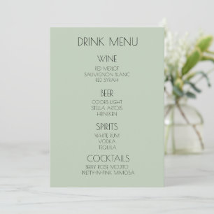 Create Your Own Customised Minimalist Drink Menu