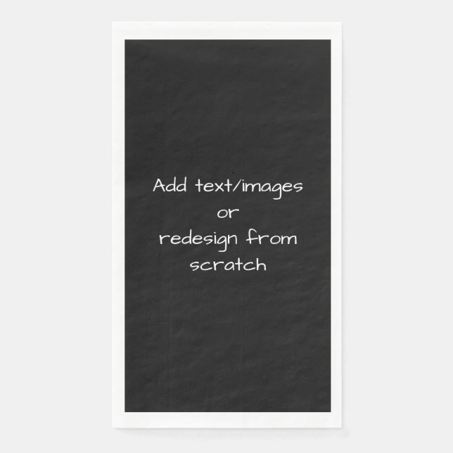 Create Your Own Customised Napkin (Front)