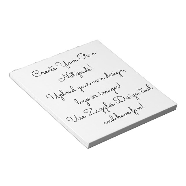 Create Your Own Customised  Notepad (Angled)