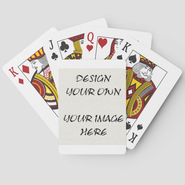 Create Your Own Customised Playing Cards (Back)