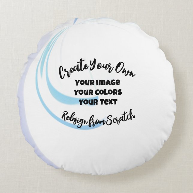 Create Your Own Customised Round Cushion (Front)