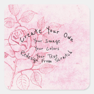 Create Your Own Customised Square Sticker