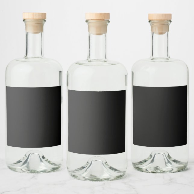 CREATE YOUR OWN - CUSTOMIZABLE BLANK LIQUOR BOTTLE LABEL (Bottles)