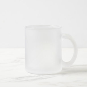 Create Your Own Customize 10oz Frosted Glass Coffee Mug