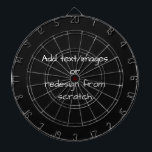 Create Your Own Customized Dartboard<br><div class="desc">Create your own fully customized merch from scratch by replacing the background image currently displayed on this product with an image of your own! Add your own text if desired and choose your favorite colors and styles.</div>