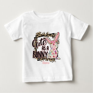 Create Your Own Cute as a Bunny Easter Baby T-Shirt