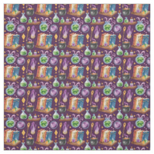 Create Your Own Cute Books Cauldrons Potion Purple Fabric