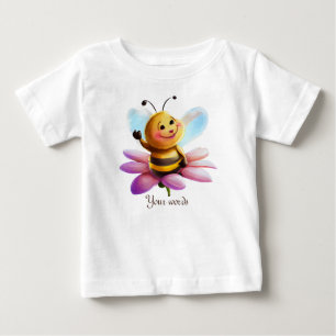 Create Your Own Cute Bumble Bee & Daisy Baby T-Shirt