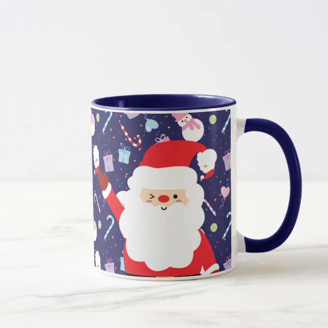 Create Your Own Cute Christmas Santa Claus Mug (Right)
