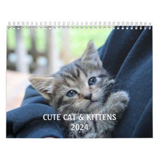 Create Your Own Cute Funny Cat Pet Photo Calendar