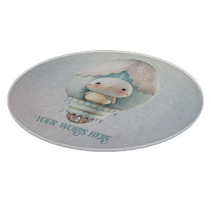 Create Your Own Cute Hot Air Balloon Bird Ride Cutting Board