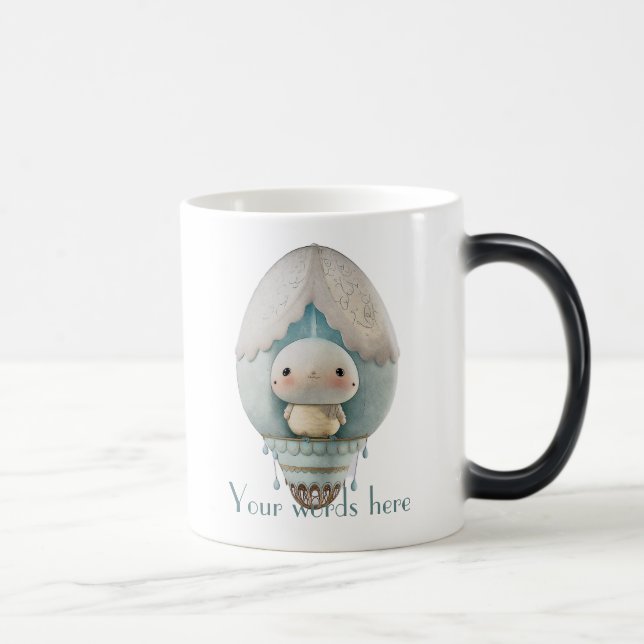 Create Your Own Cute Hot Air Balloon Bird Ride Magic Mug (Right)