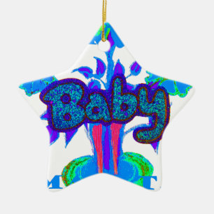 Create Your Own Cute Nice Lovely Glitter Baby   Ceramic Tree Decoration