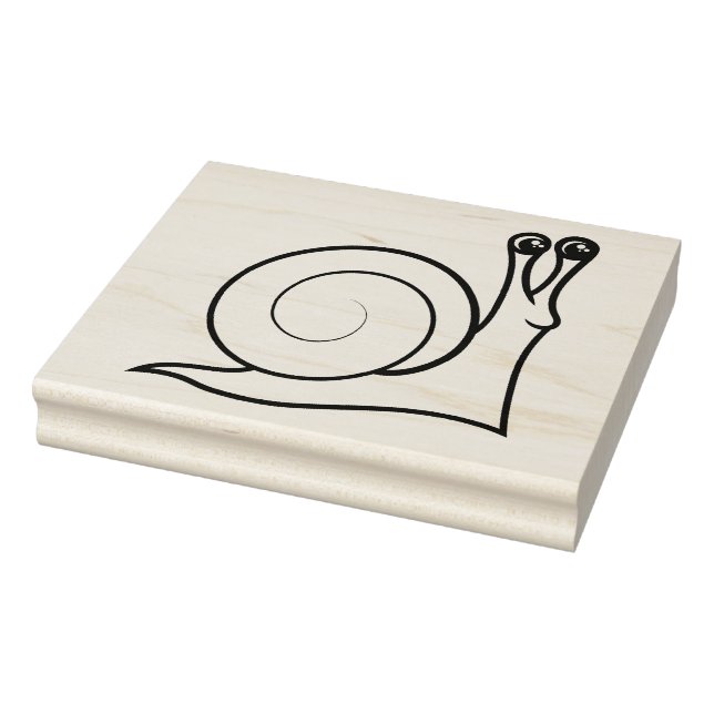 Create Your Own Cute Silly Snail Rubber Stamp (Stamp)