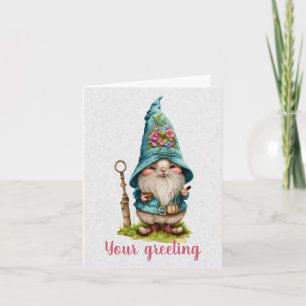 Create Your Own Cute Spring Gnome Card
