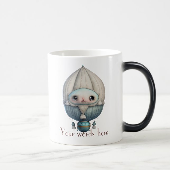 Create Your Own Cute Steampunk Hot Air Balloon Magic Mug (Right)