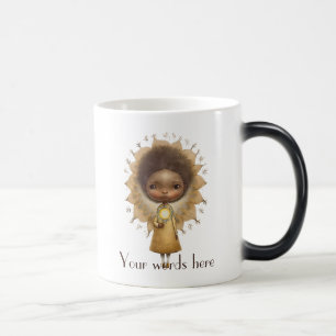 Create Your Own Cute Sunflower Girl Magic Mug