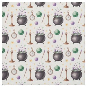 Create Your Own Cute Time for Magic Cauldrons Fabric