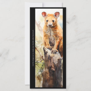Create Your Own Cute Tree Kangaroo Bookmark Card