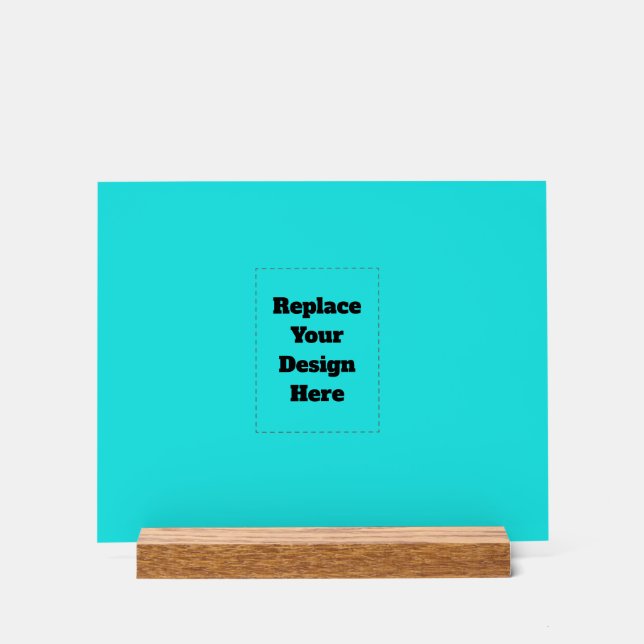Create Your Own cyan Acrylic Sign (Front)