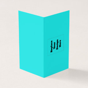 Create Your Own cyan Business Card