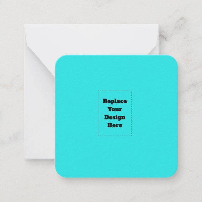 Create Your Own cyan Card (Front)