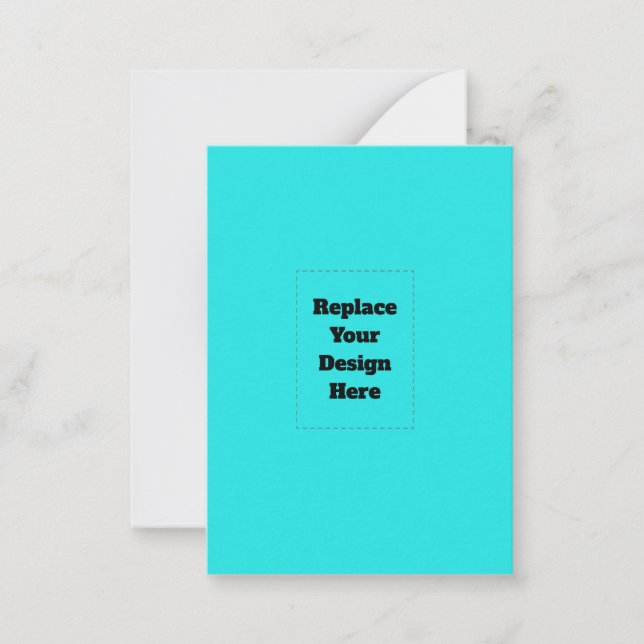 Create Your Own cyan Card (Front)