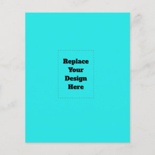 Create Your Own cyan Flyer