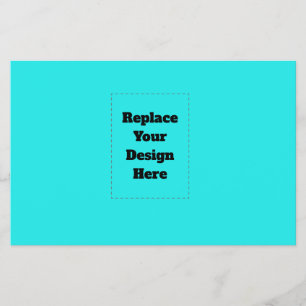 Create Your Own cyan Flyer