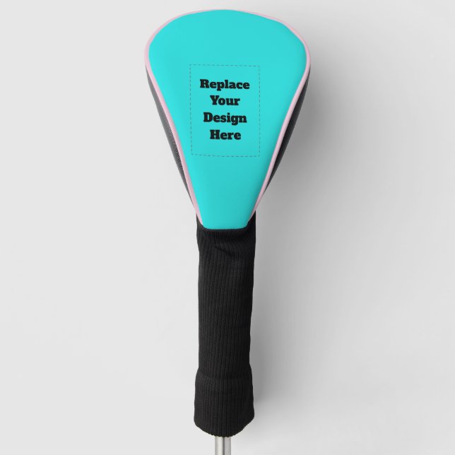 Create Your Own cyan Golf Head Cover (Front)