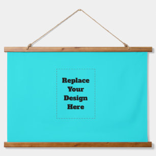 Create Your Own cyan Hanging Tapestry