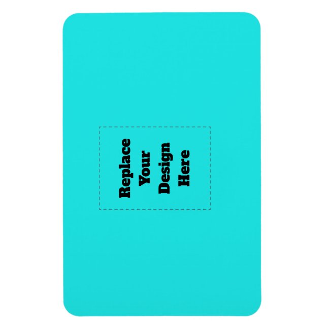 Create Your Own cyan Magnet (Vertical)