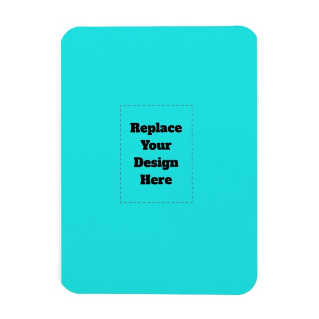 Create Your Own cyan Magnet (Vertical)