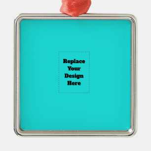 Create Your Own cyan Metal Tree Decoration